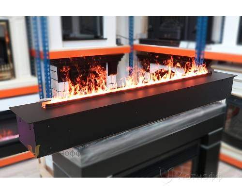 3D электроочаг Real Flame Line-S 150 3D Matte Black в Вологде