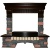 Каминокомплект InterFlame Экстер Rock Beige/Black (темный дуб)+Panoramic 25 в Вологде