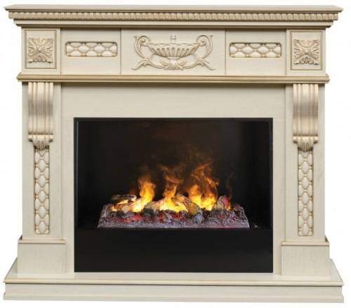 Каминокомплект Real Flame Corsica (белый дуб)+3D Cassette 630 в Вологде