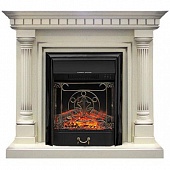 Каминокомплект Royal Flame Dallas (слоновая кость с патиной)+Majestic FX Black